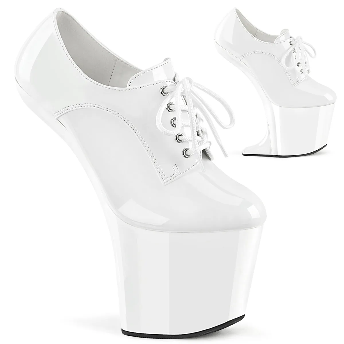 CRAZE-860  White Patent/White