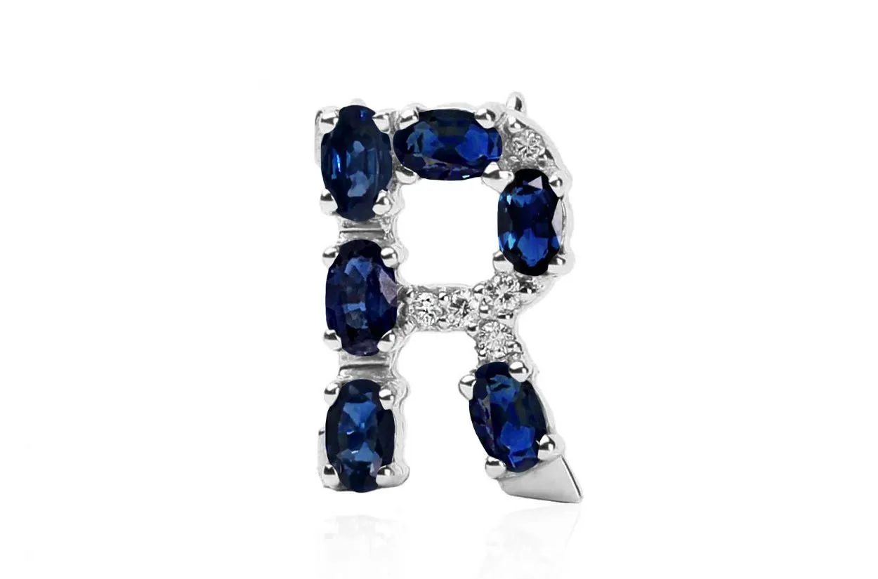 Cufflinks Letter R Initial 18kt Gold