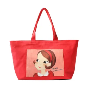 Cute Ria Medium Red Tote Bag