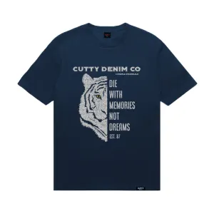 Cutty Men Gordon Fashion Bling Tee - Navy