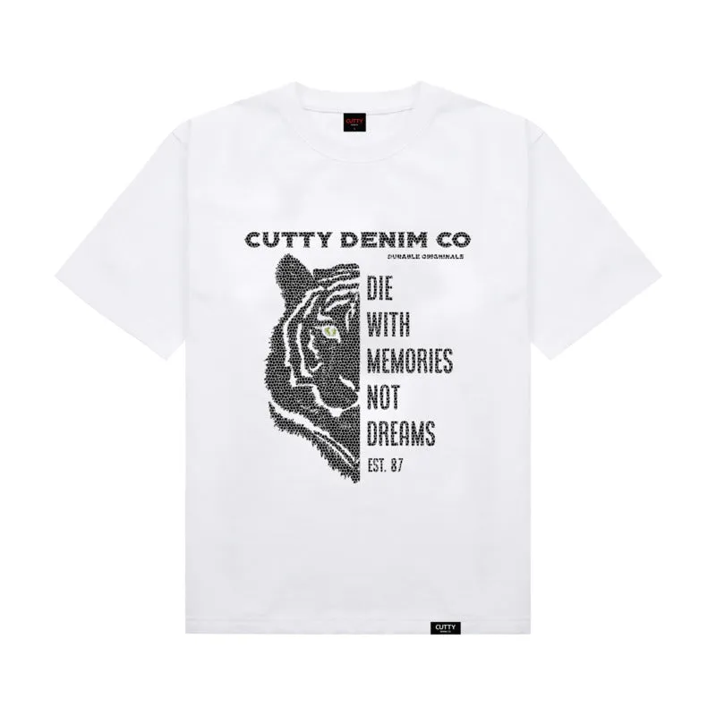 Cutty Men Gordon Fashion Bling Tee - White