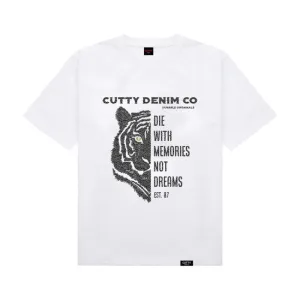 Cutty Men Gordon Fashion Bling Tee - White