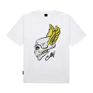 Cutty Men Jenkins Fashion Bling Tee - White