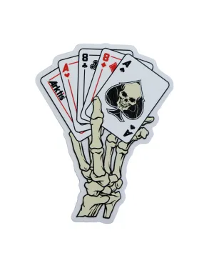 Dead Man's Hand Sticker