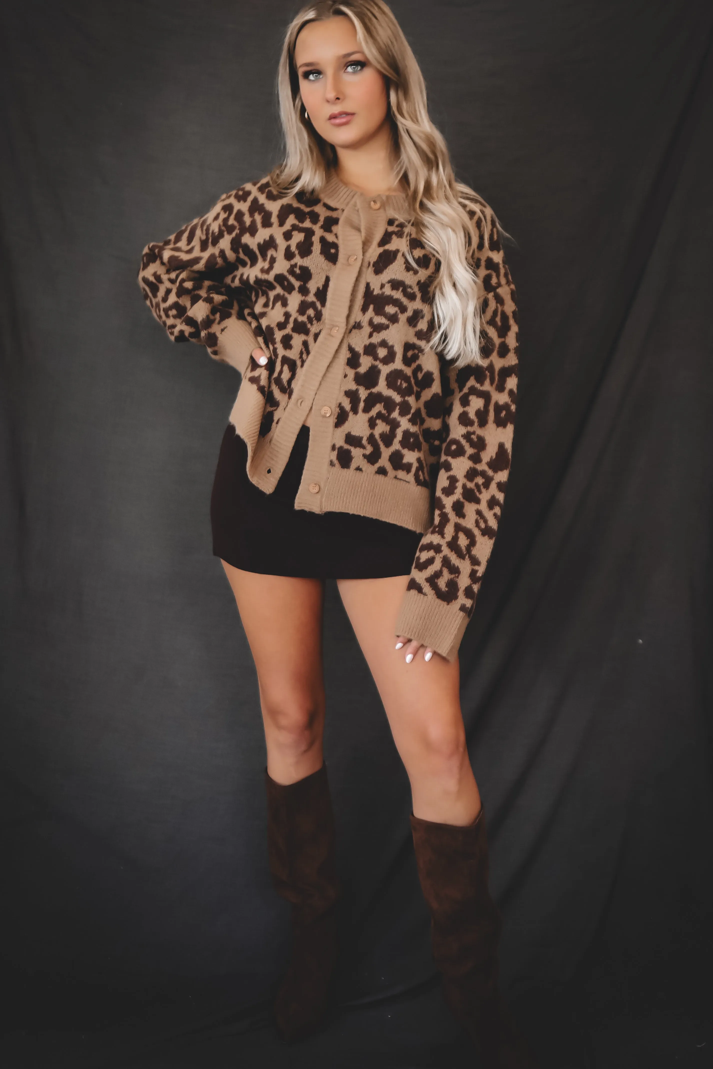DEAL Style In The Wild Leopard Cardigan
