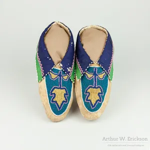 Delaware Beaded Moccasins