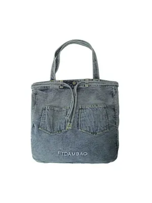 Denim-Style Fashion Canvas Bag