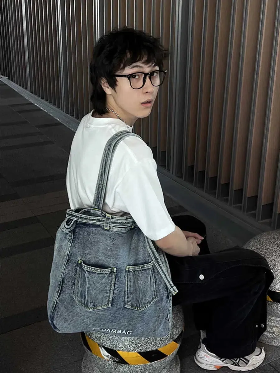 Denim-Style Fashion Canvas Bag