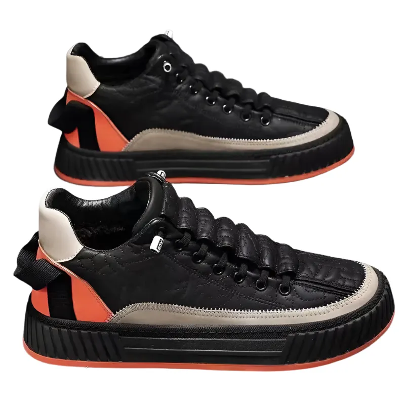 Diego – Modern Men’s Vulcanized Sneakers with Thick Sole