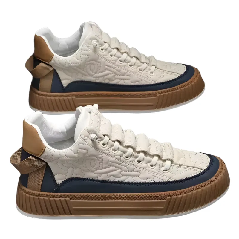 Diego – Modern Men’s Vulcanized Sneakers with Thick Sole