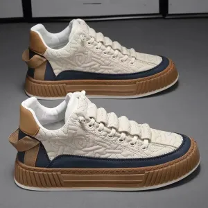 Diego – Modern Men’s Vulcanized Sneakers with Thick Sole