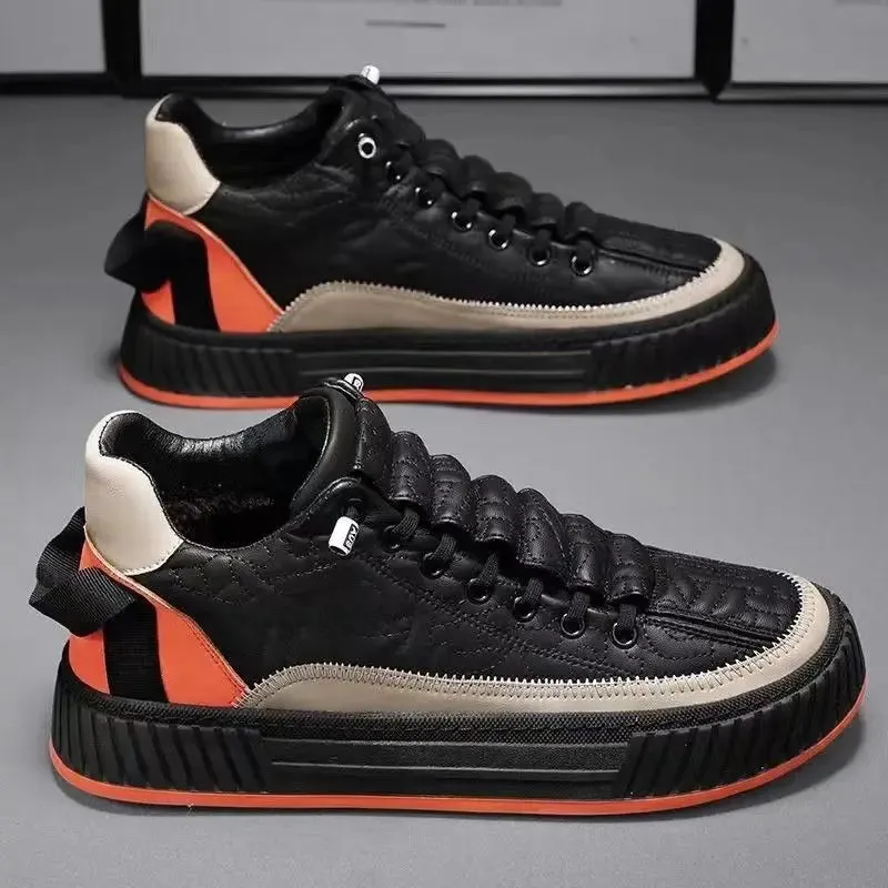 Diego – Modern Men’s Vulcanized Sneakers with Thick Sole