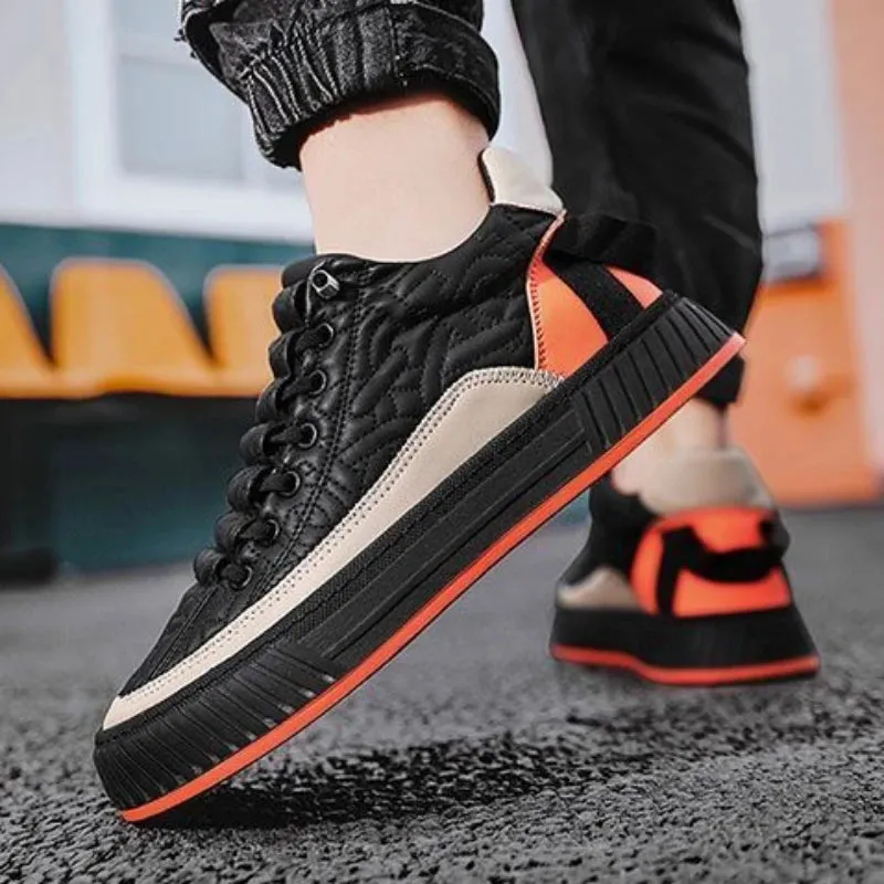 Diego – Modern Men’s Vulcanized Sneakers with Thick Sole