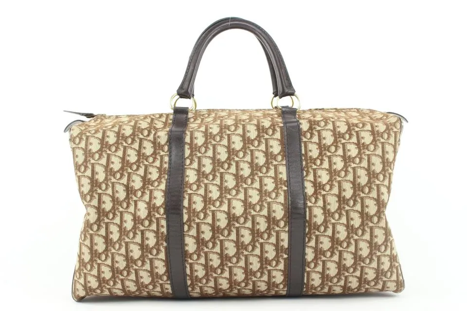 Dior Brown Monogram Trotter Boston Duffle Bag 776da41