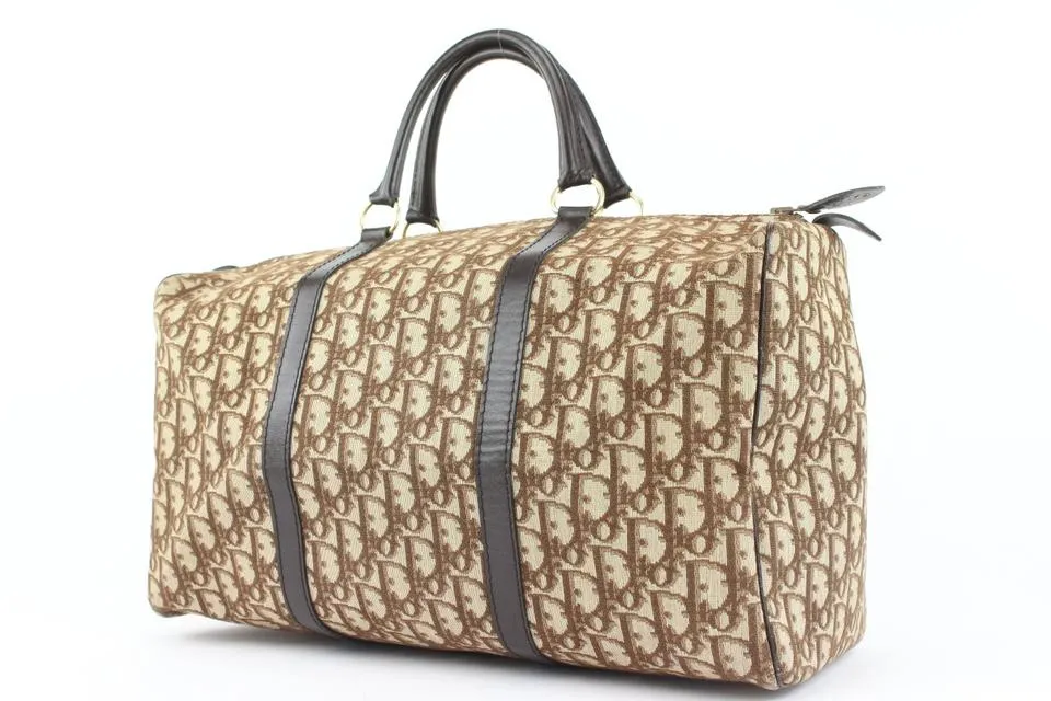 Dior Brown Monogram Trotter Boston Duffle Bag 776da41