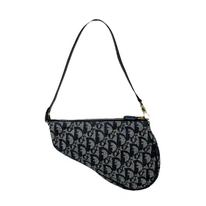Dior Navy Mini Saddle Bag