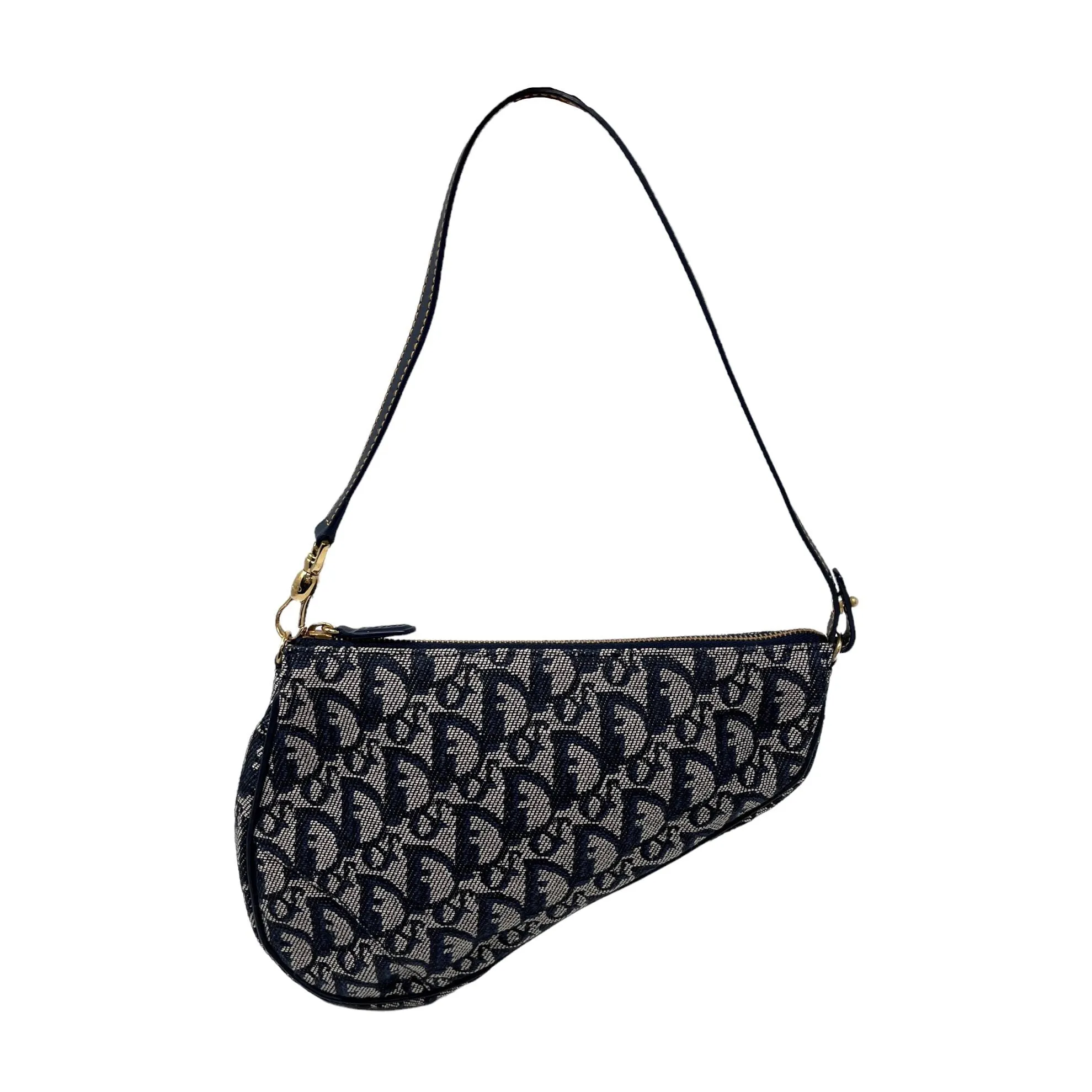 Dior Navy Mini Saddle Bag