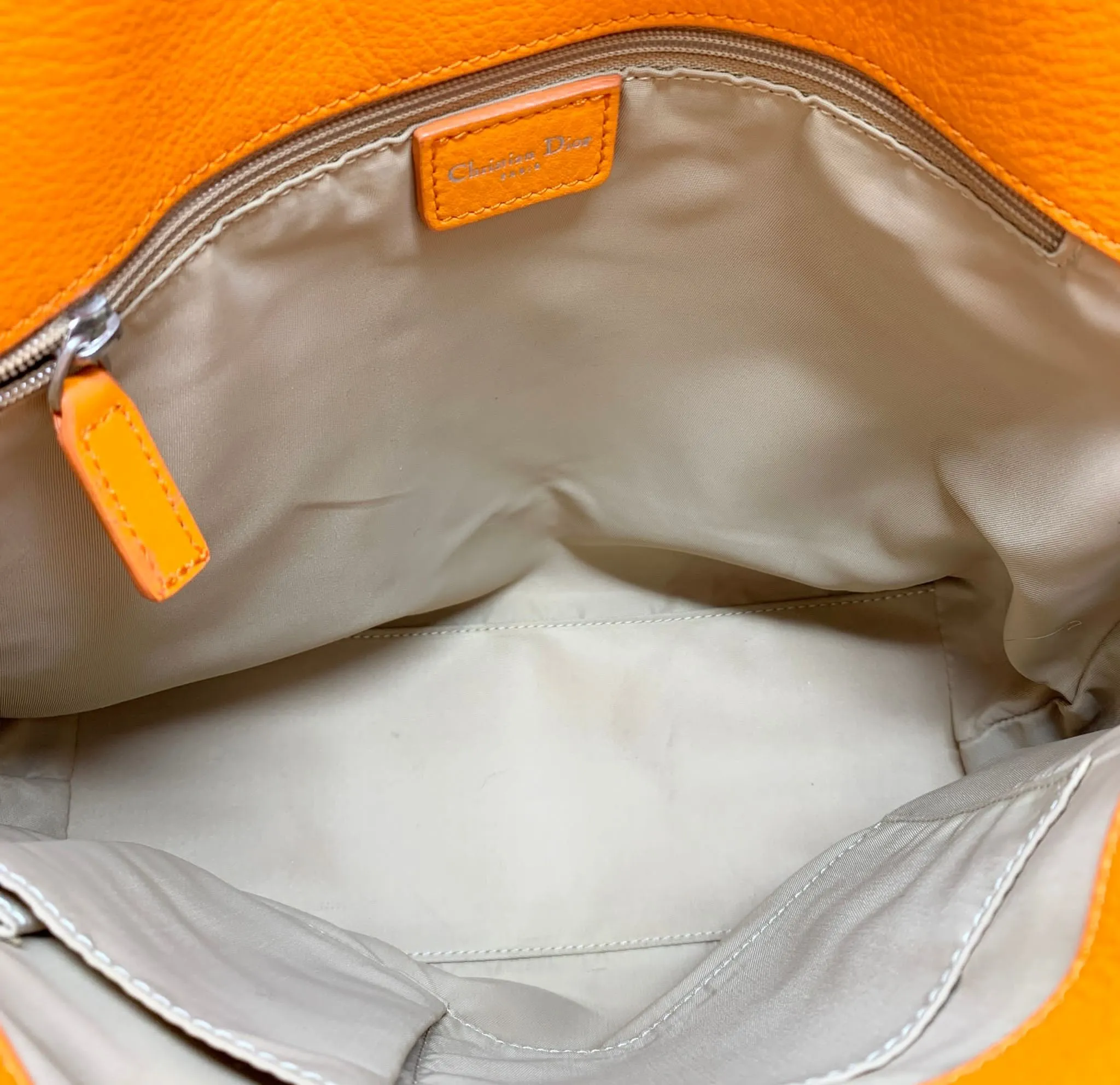 Dior Orange Logo Shoulder Bag