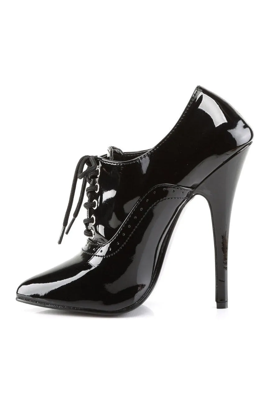 DOMINA-460 Ankle Bootie  | Black Patent