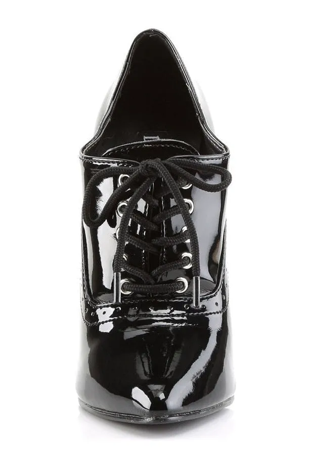 DOMINA-460 Ankle Bootie  | Black Patent