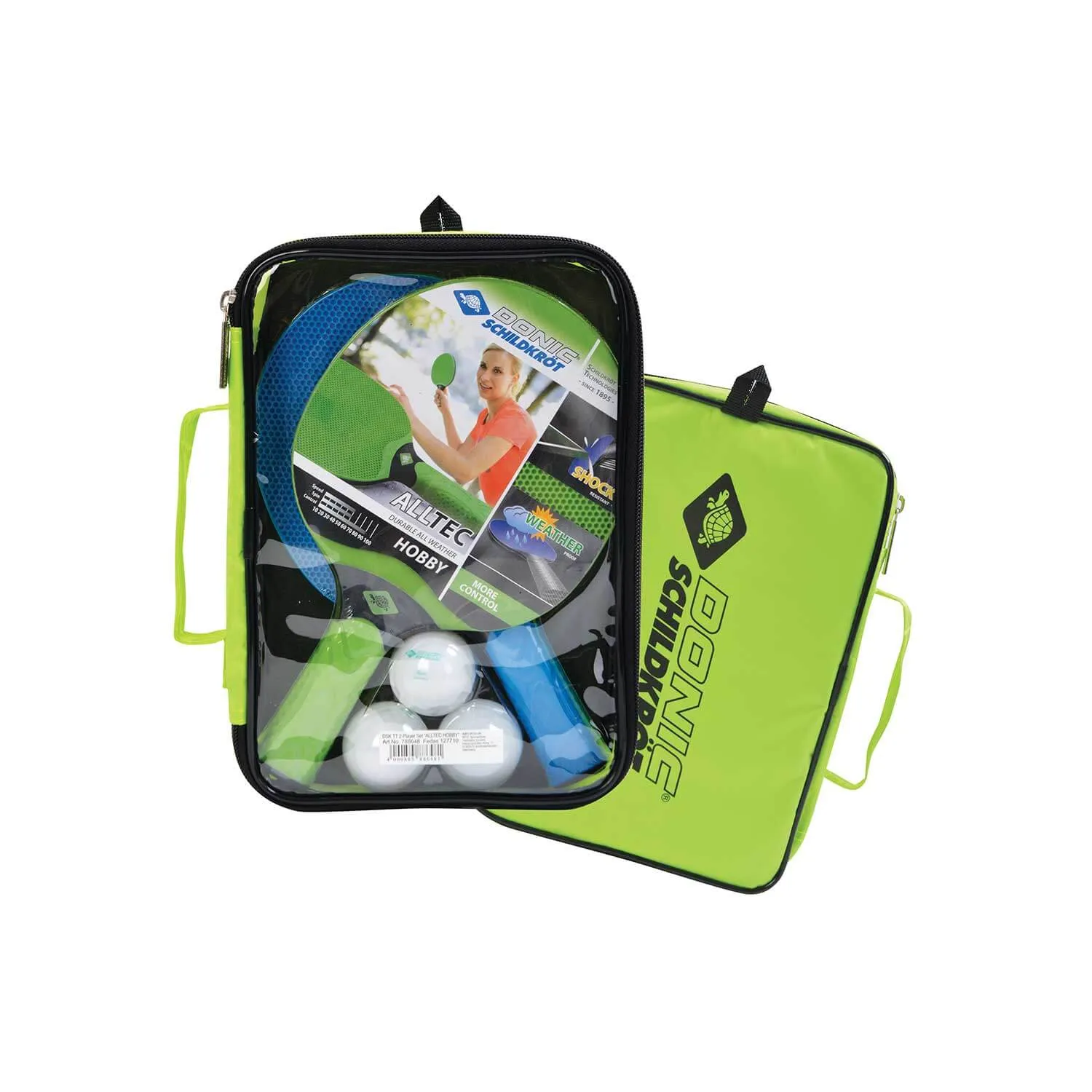 Donic-Schildkröt Alltec Hobby Bat and Balls Set