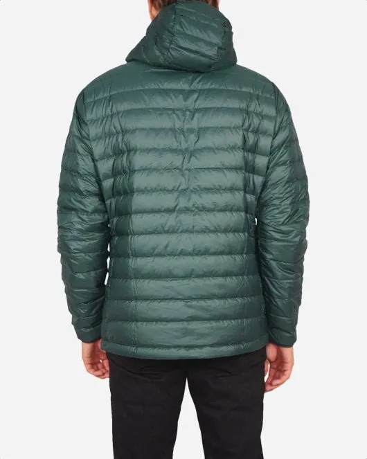 Down Sweater Hoody - Micro Green