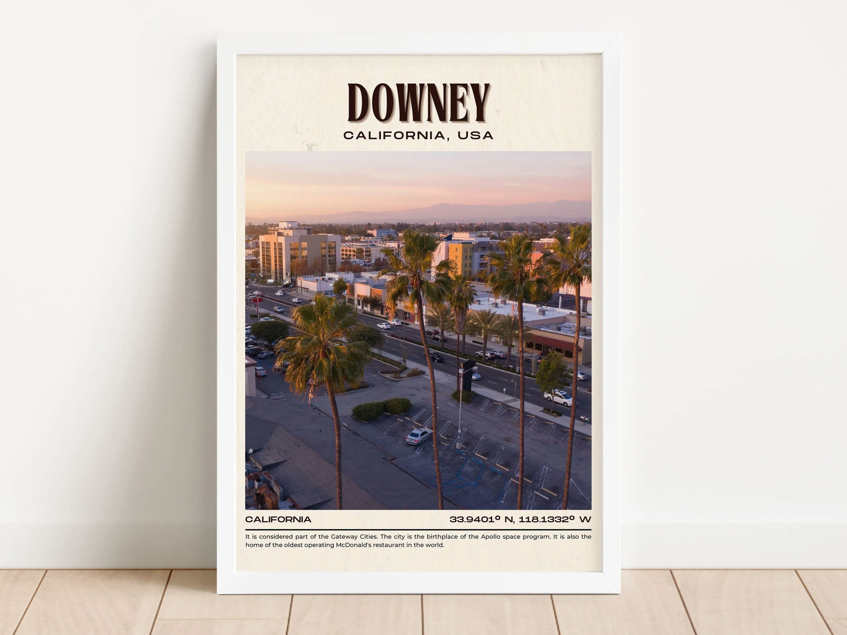 Downey Vintage Wall Art, California, USA