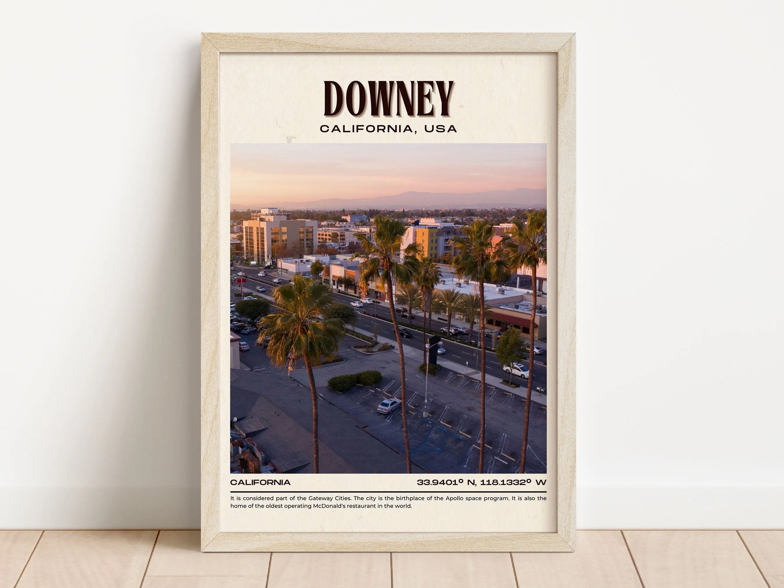 Downey Vintage Wall Art, California, USA