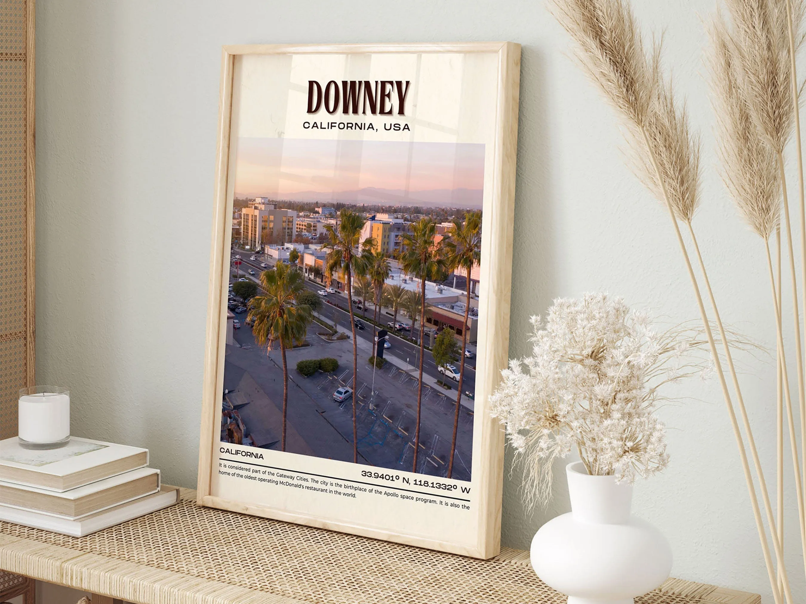 Downey Vintage Wall Art, California, USA