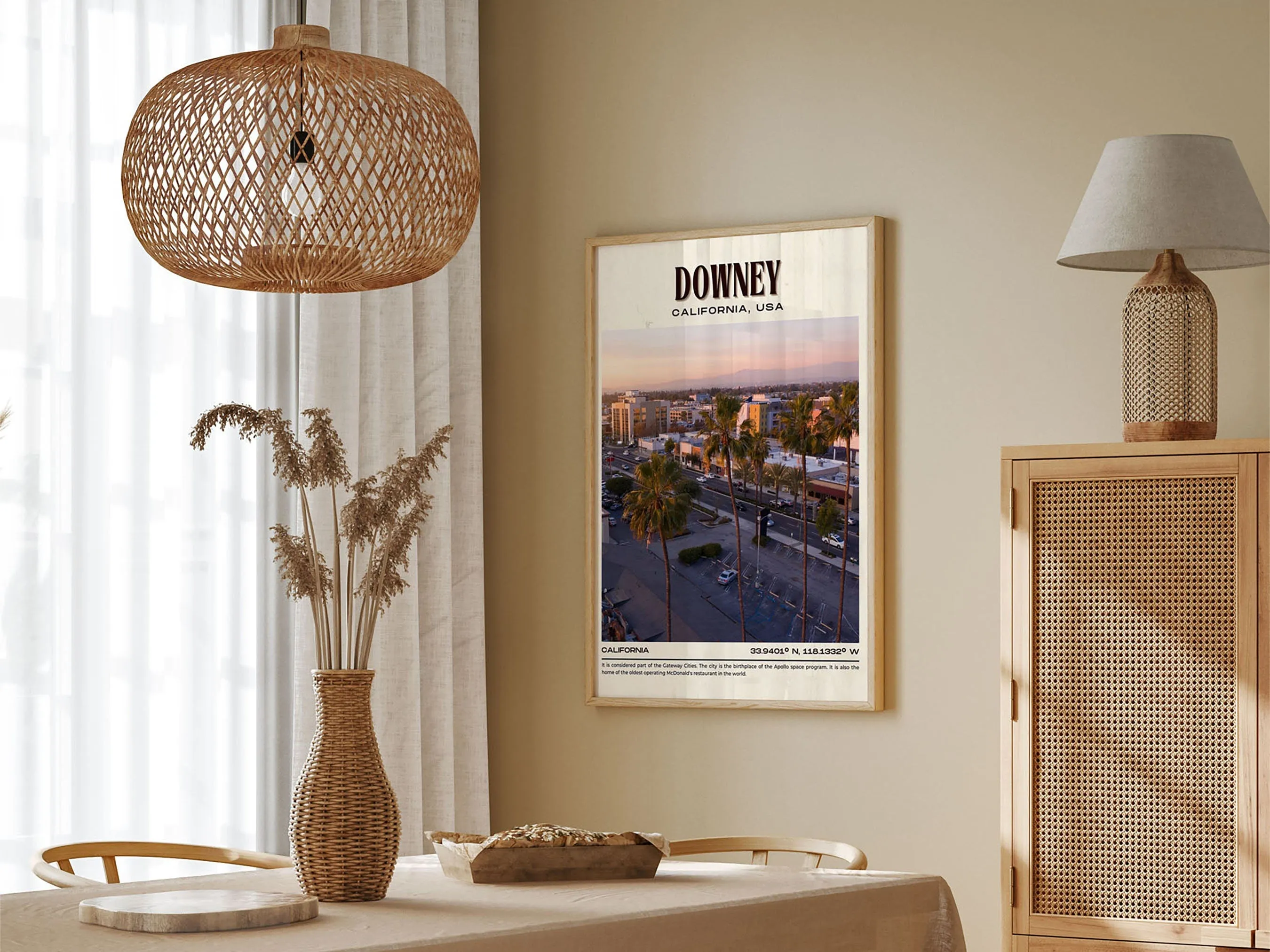 Downey Vintage Wall Art, California, USA