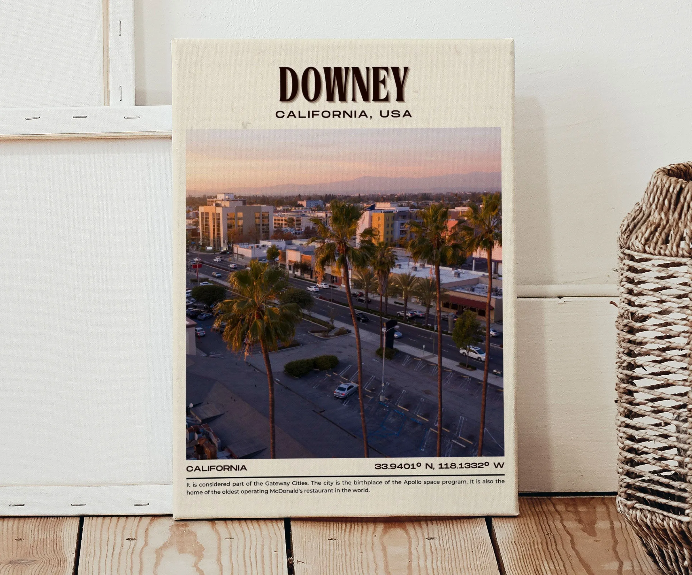 Downey Vintage Wall Art, California, USA