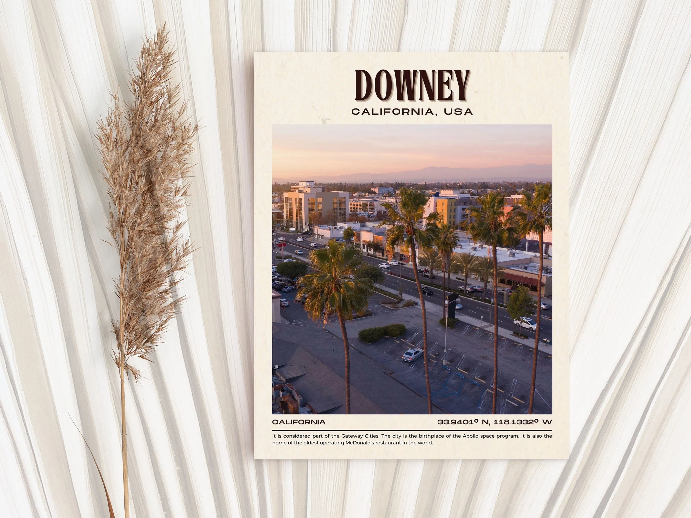 Downey Vintage Wall Art, California, USA