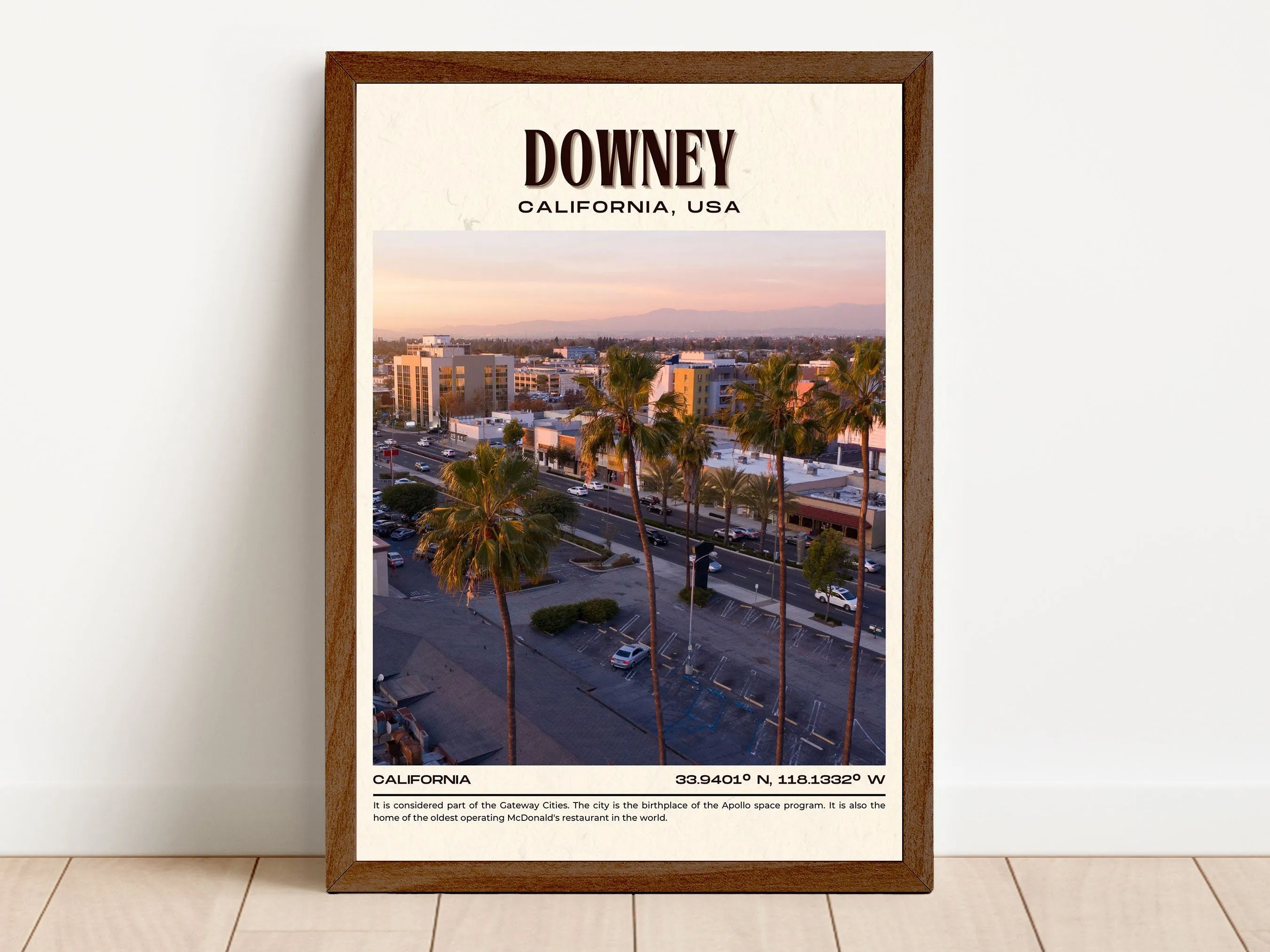 Downey Vintage Wall Art, California, USA