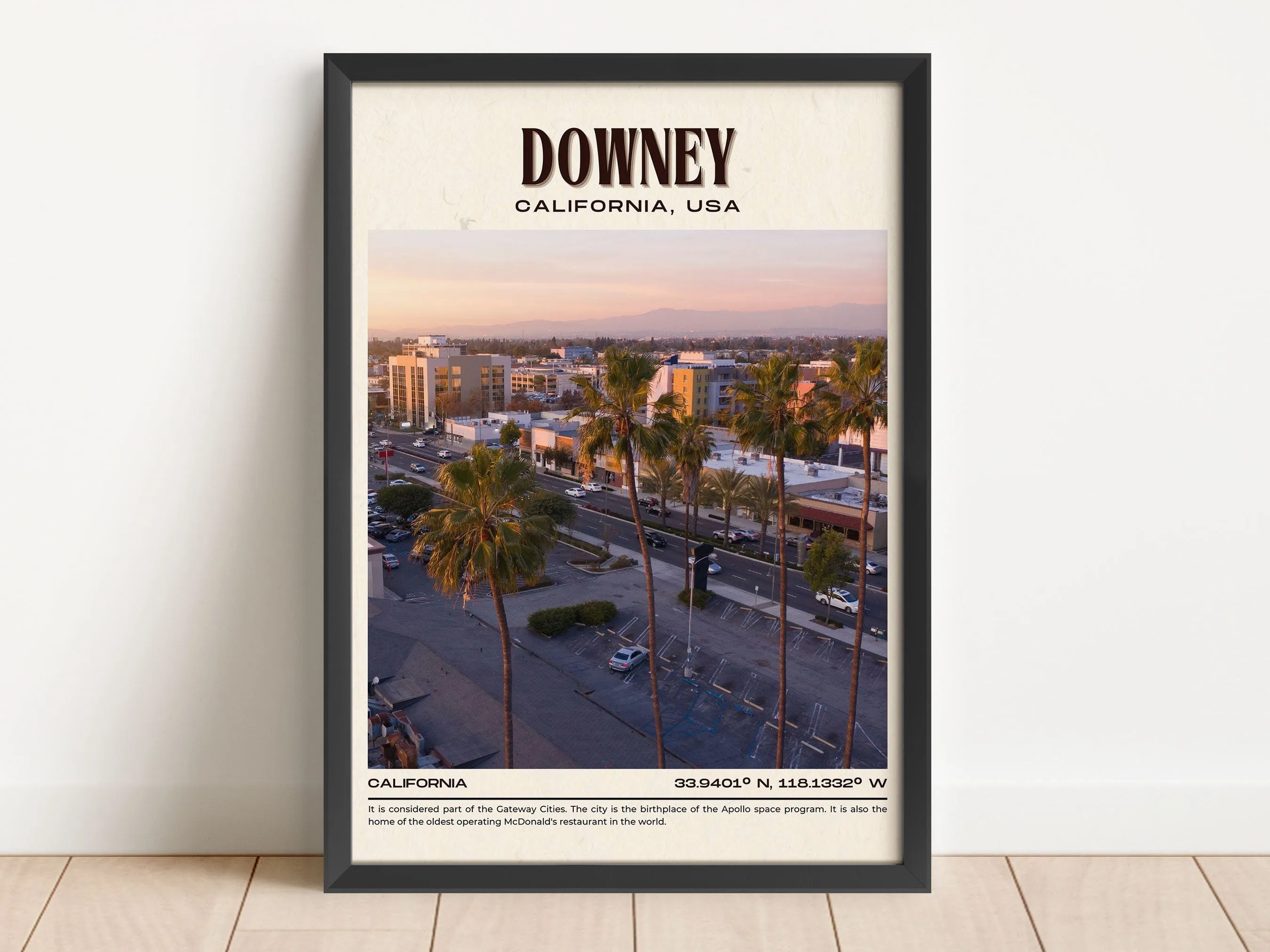 Downey Vintage Wall Art, California, USA