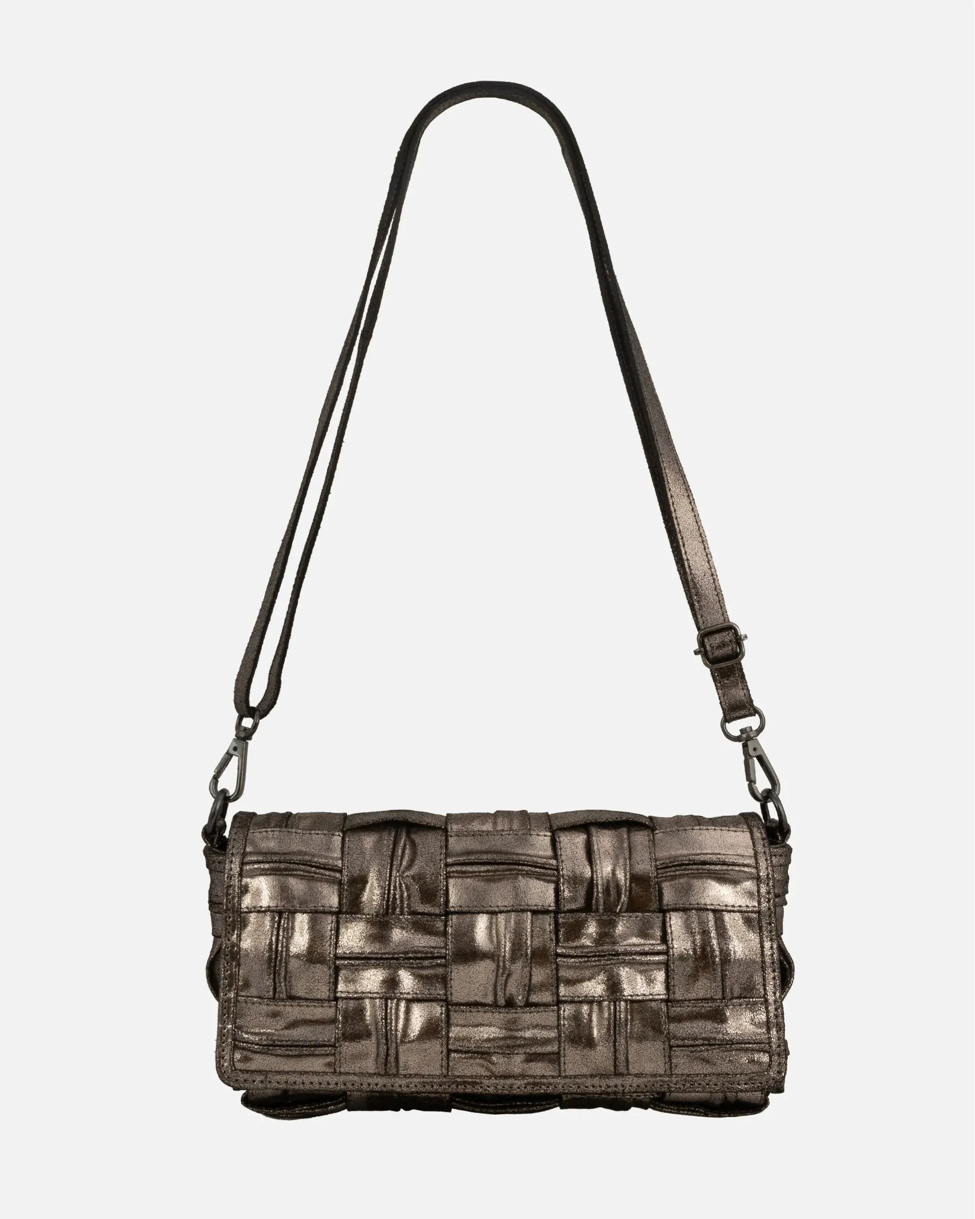 Dries | Metallic Leather Crossbody Bag
