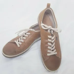 Ecco Mens Soft Leather Fashion Sneaker Sz 40 EU 7
