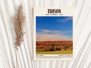 Edison Vintage Wall Art, New Jersey, USA