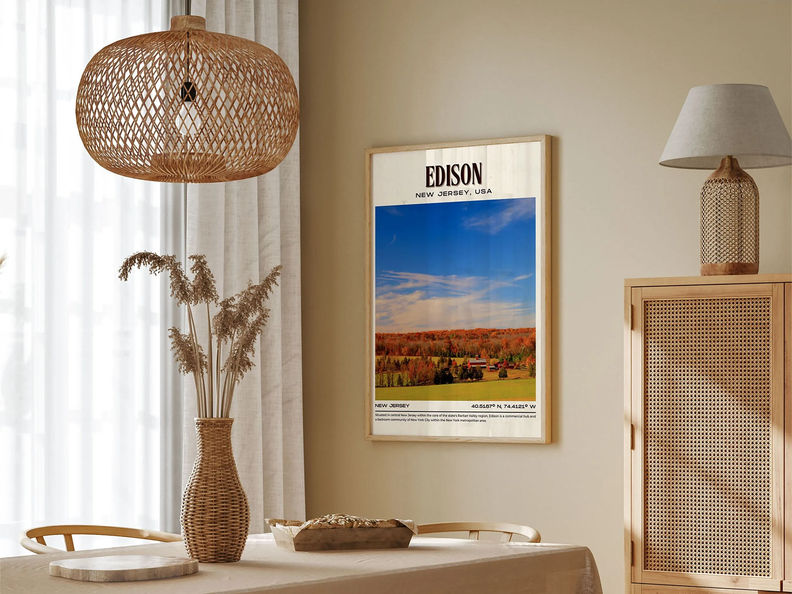 Edison Vintage Wall Art, New Jersey, USA