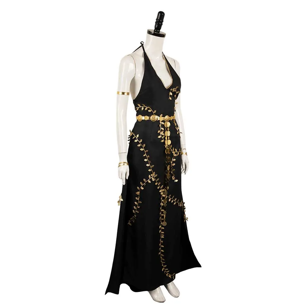 Elden Ring Queen Marika the Eternal Black Dress Cosplay Costume Outfits Halloween Carnival Suit
