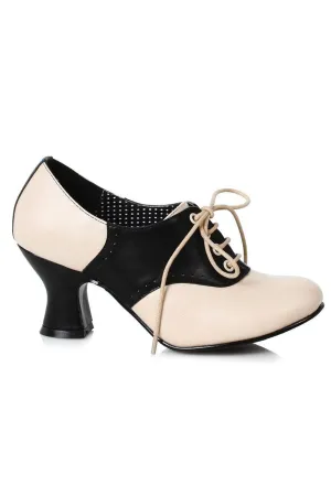 Ellie 253-PEGGY 2" Saddle Lace up Shoe