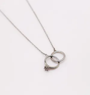 Eternal Embrace White Gold Necklace
