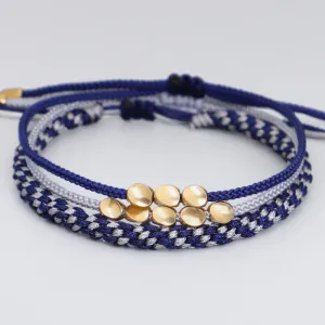 Eternal Knot: Handcrafted Tibetan Copper Bead Bracelets