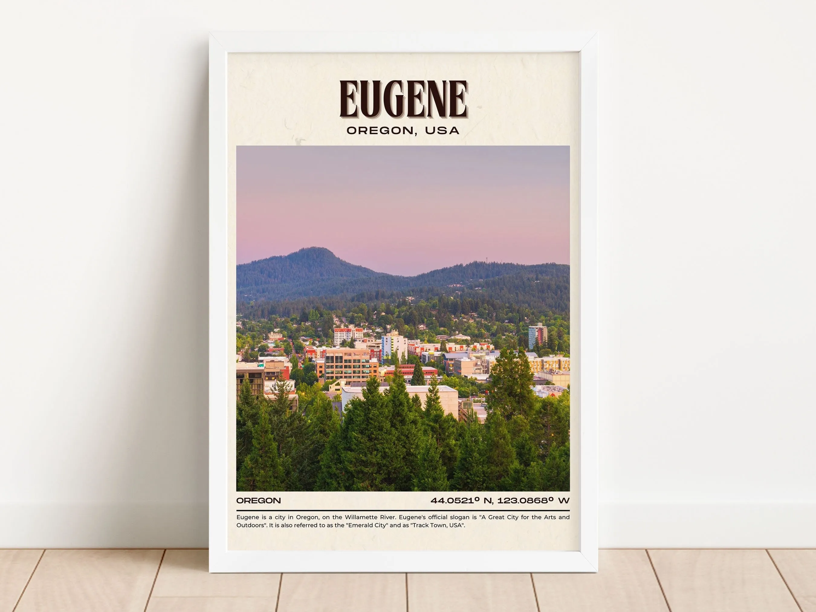 Eugene Vintage Wall Art, Oregon, USA