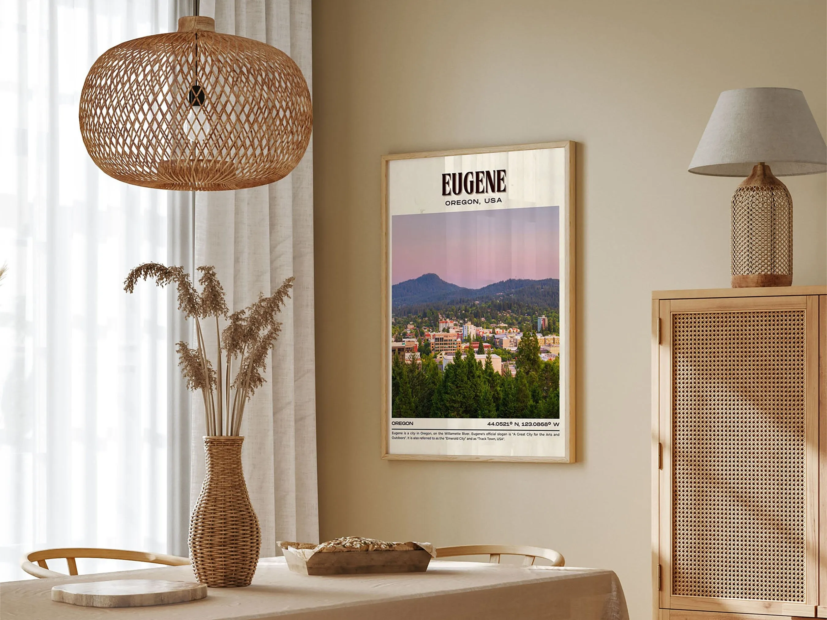 Eugene Vintage Wall Art, Oregon, USA