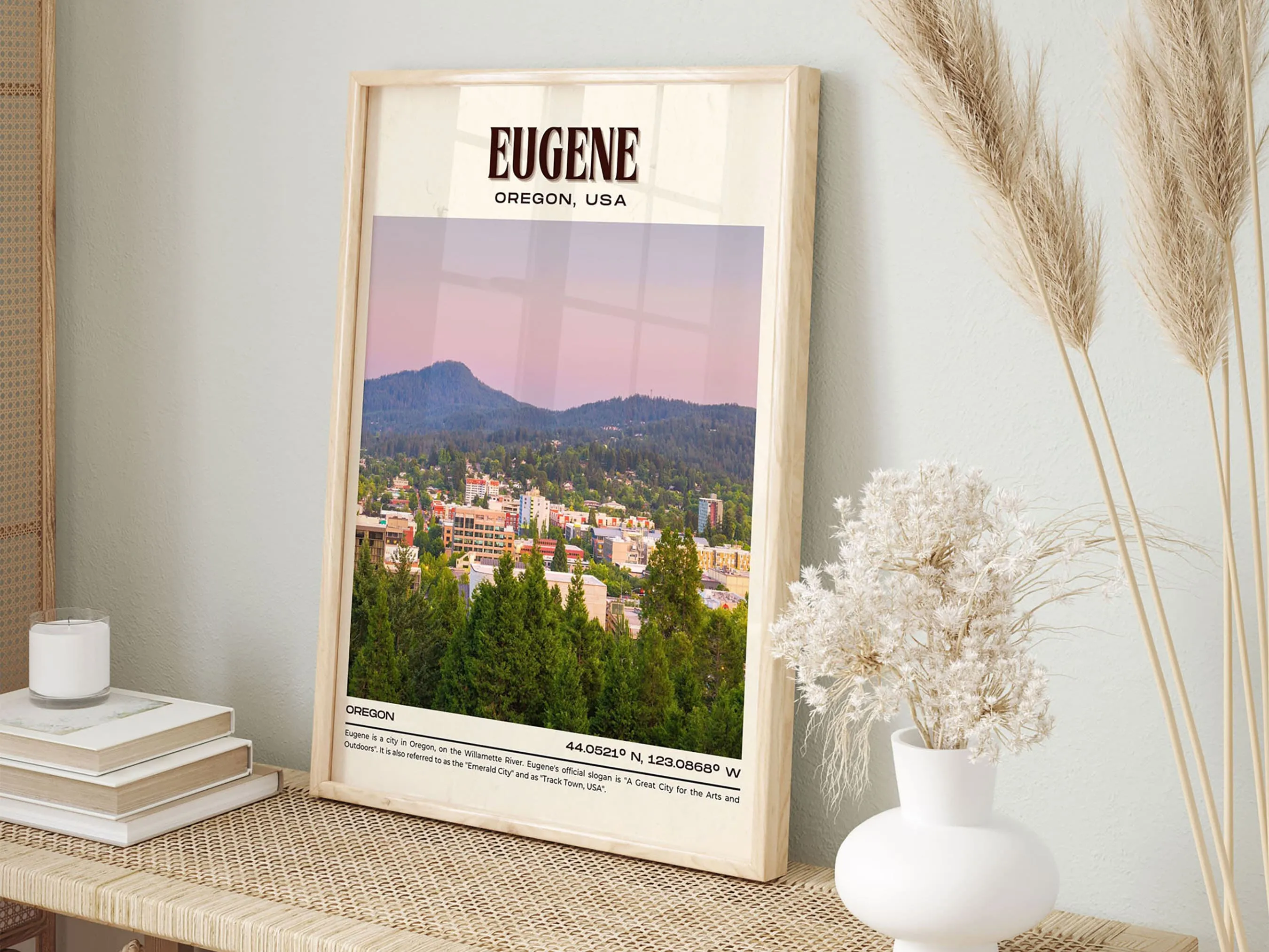 Eugene Vintage Wall Art, Oregon, USA