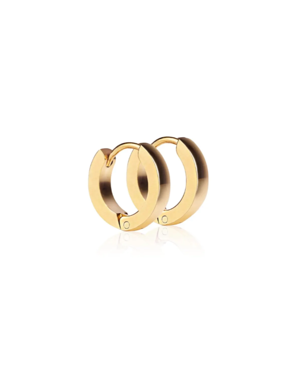 Ever Jewellery Trackside Huggie Earrings - Gold