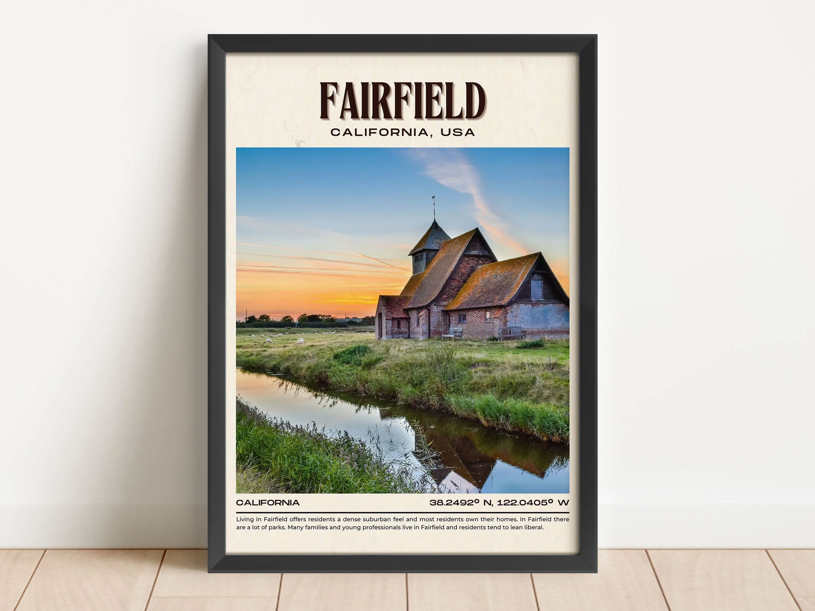 Fairfield Vintage Wall Art, California, USA