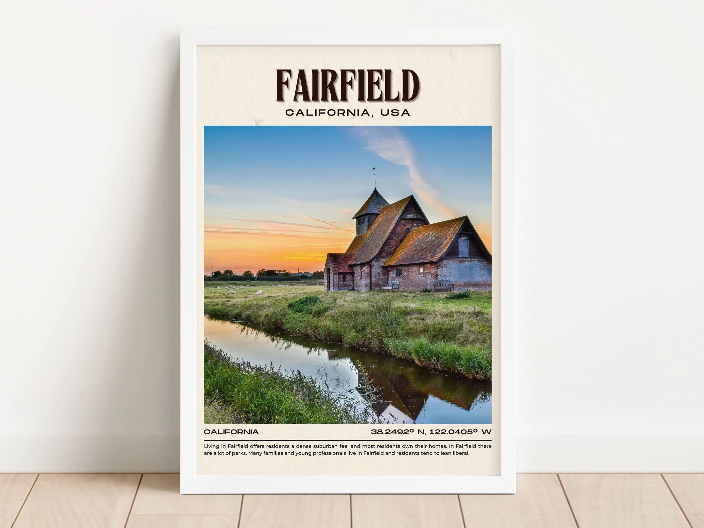Fairfield Vintage Wall Art, California, USA