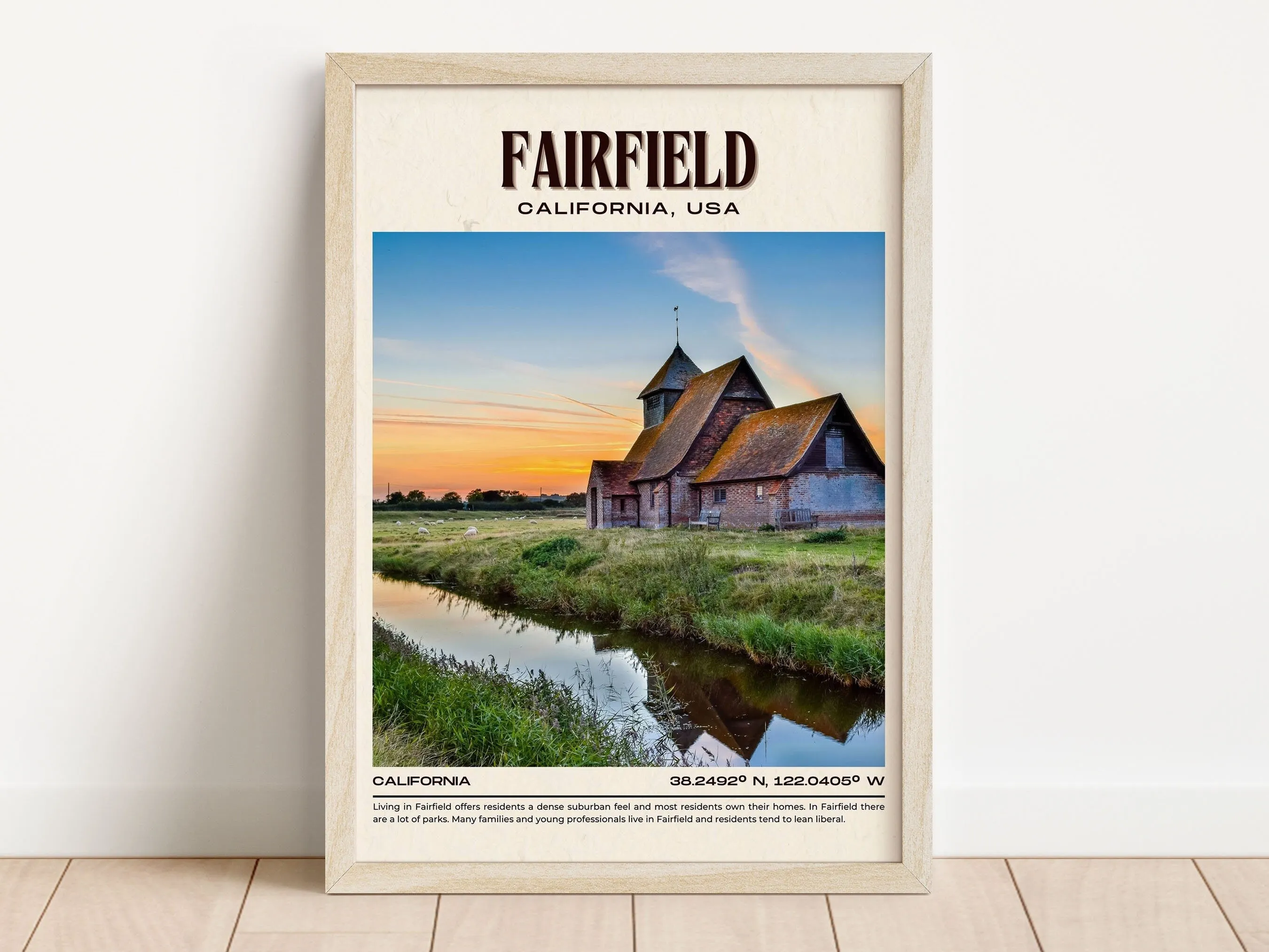 Fairfield Vintage Wall Art, California, USA