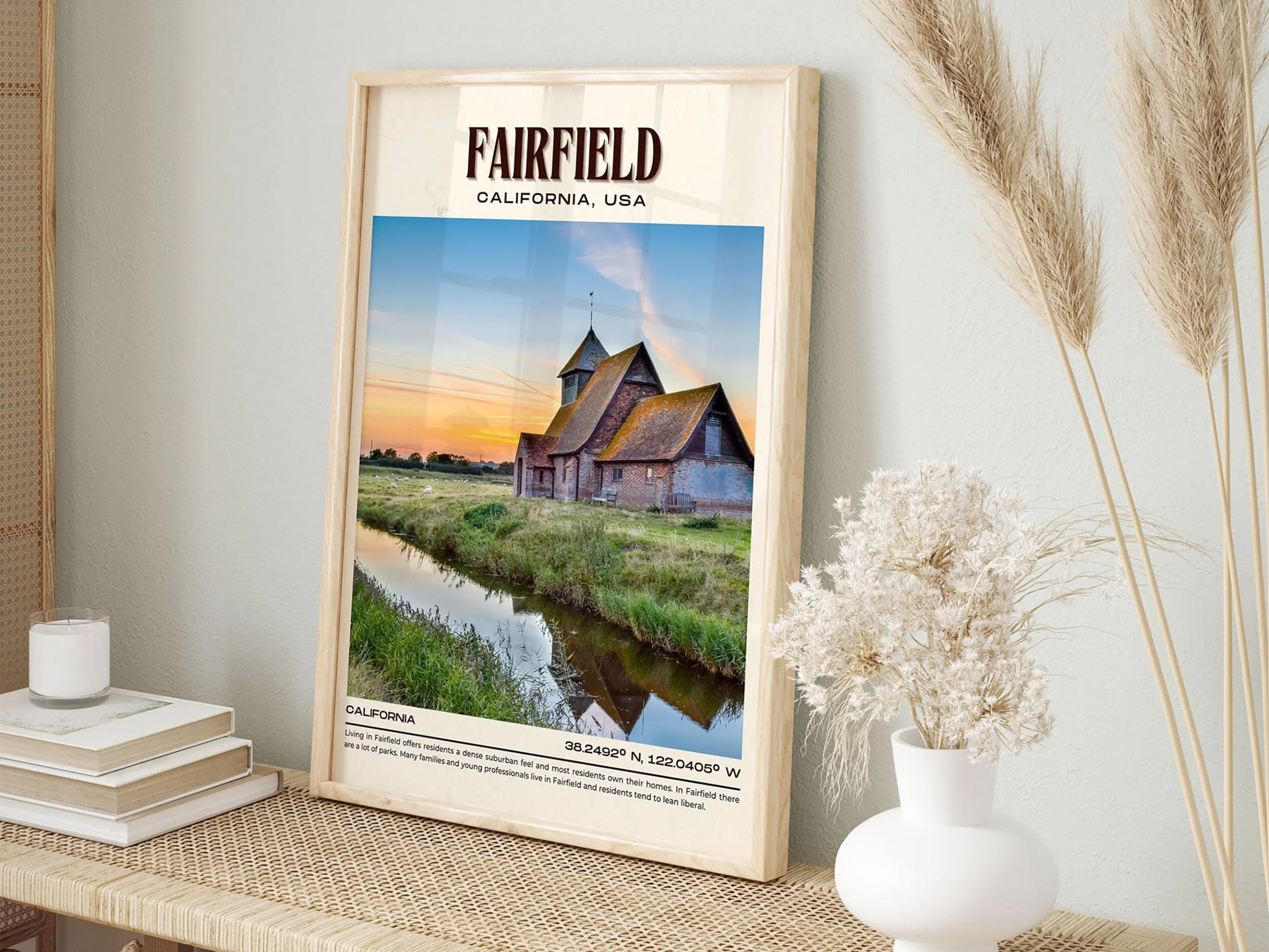 Fairfield Vintage Wall Art, California, USA